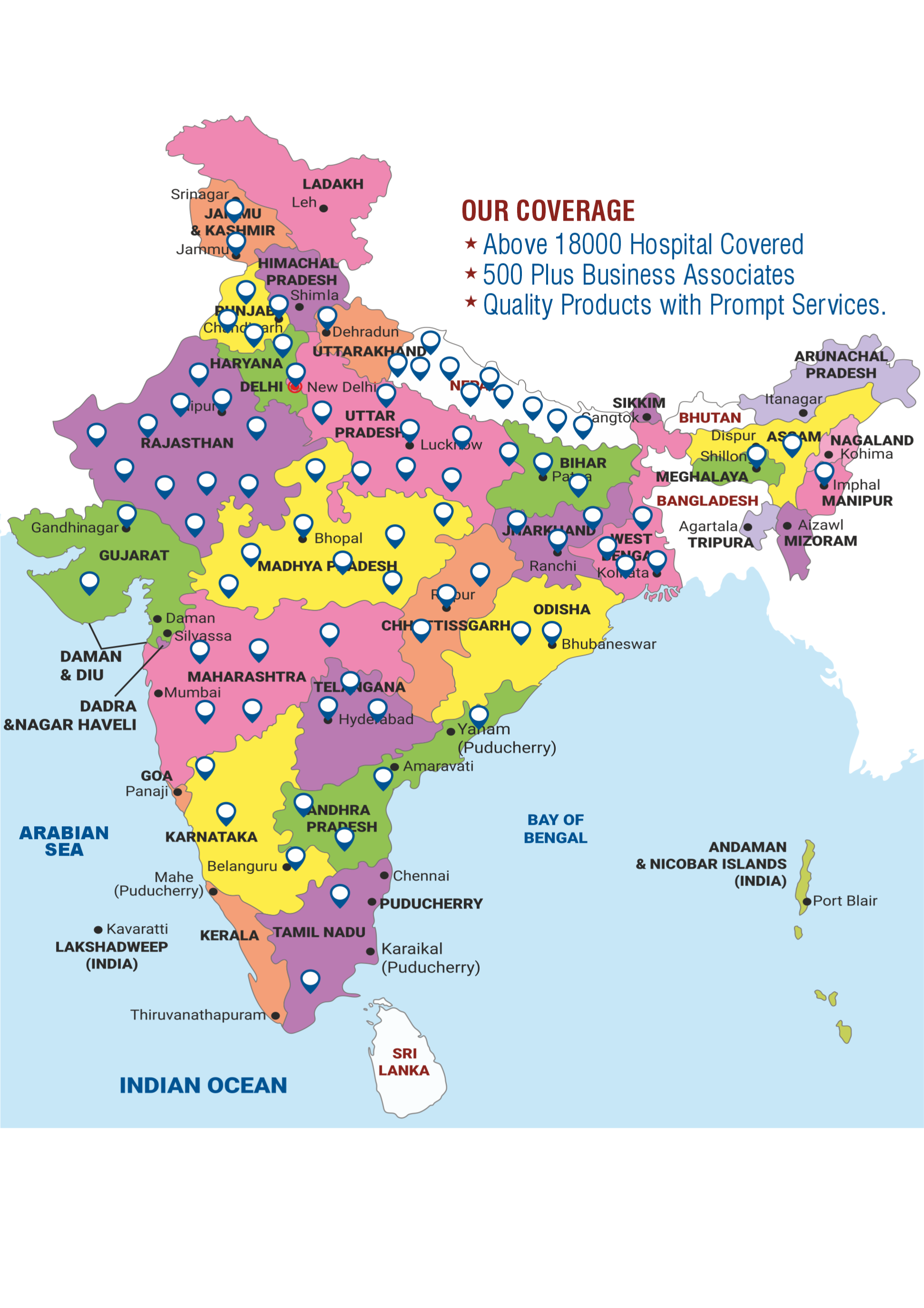 Heilsa Life Sciences National Presence across India