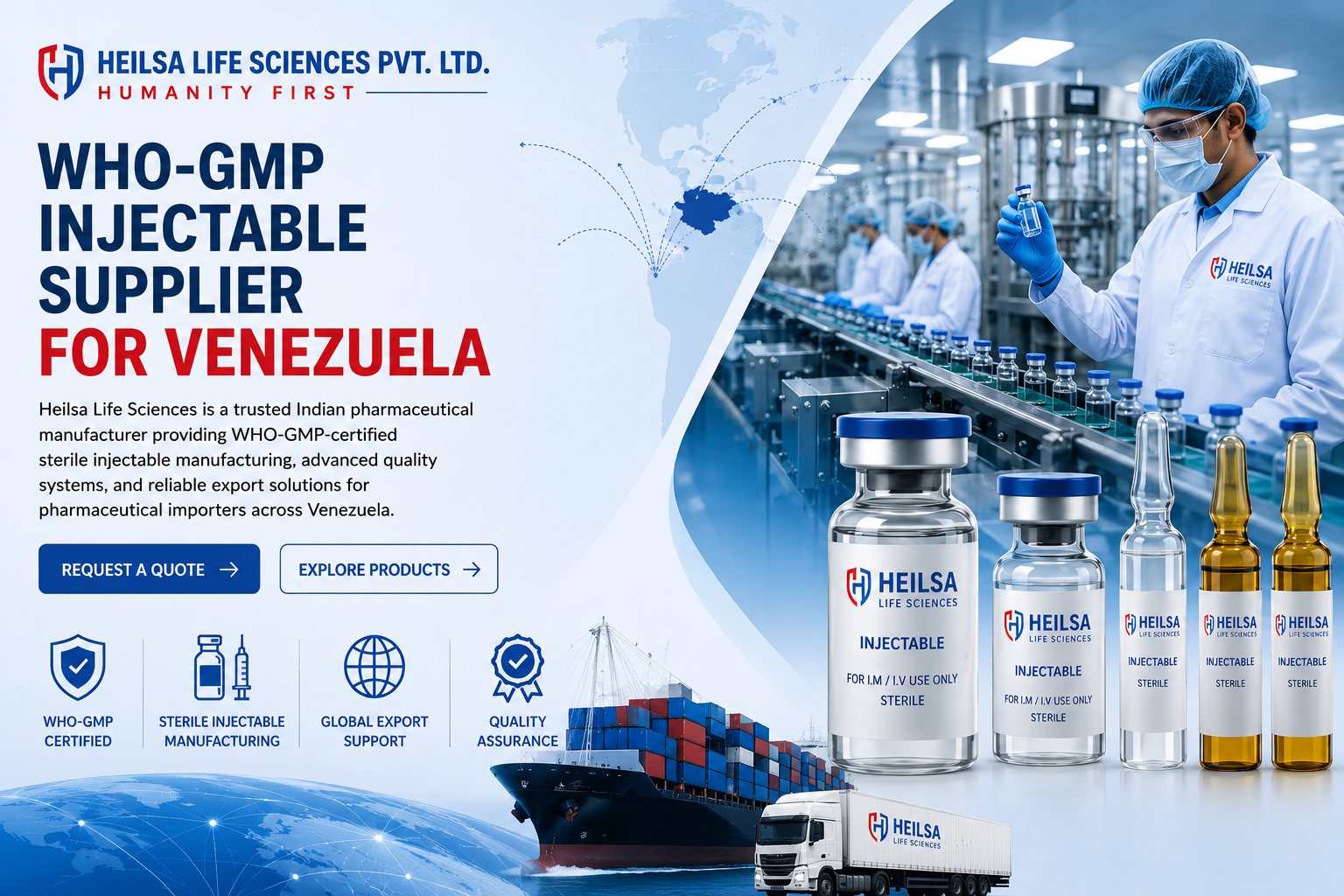 WHO-GMP Injectable Supplier in Venezuela